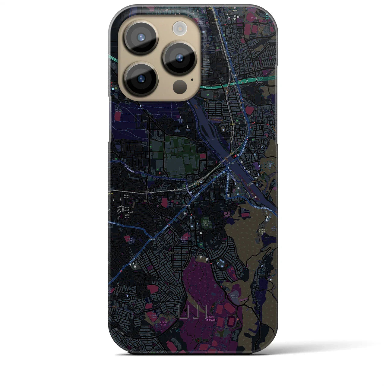 【宇治(京都府)】地図柄iPhoneケース(バックカバータイプ)