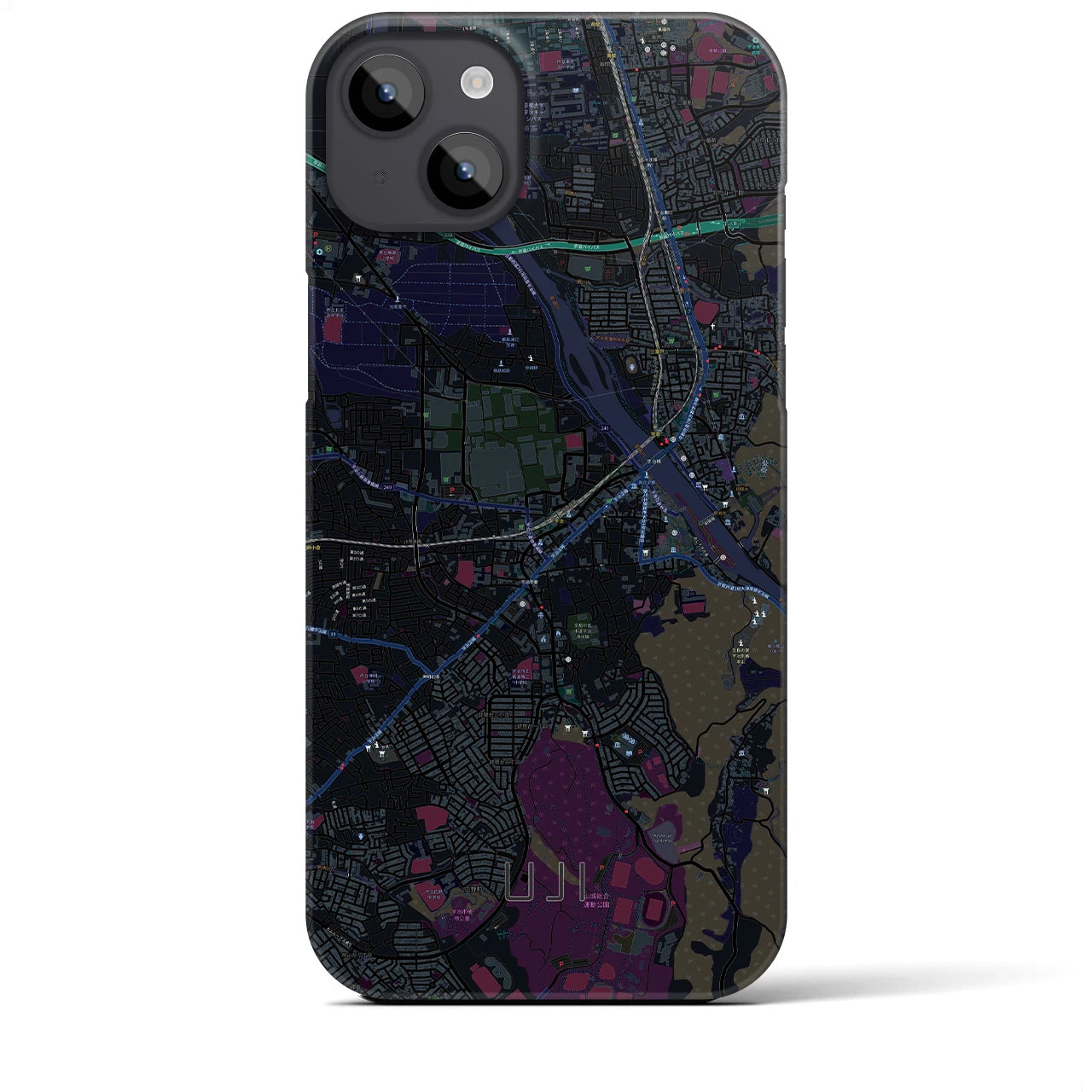 【宇治(京都府)】地図柄iPhoneケース(バックカバータイプ)