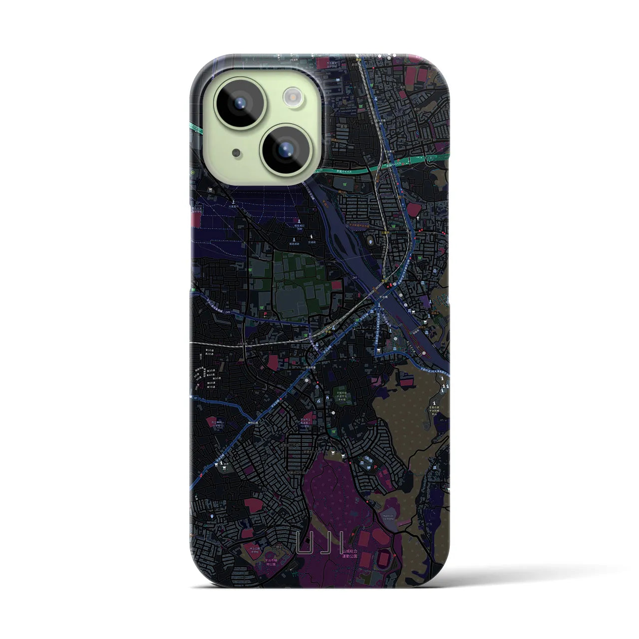 【宇治(京都府)】地図柄iPhoneケース(バックカバータイプ)