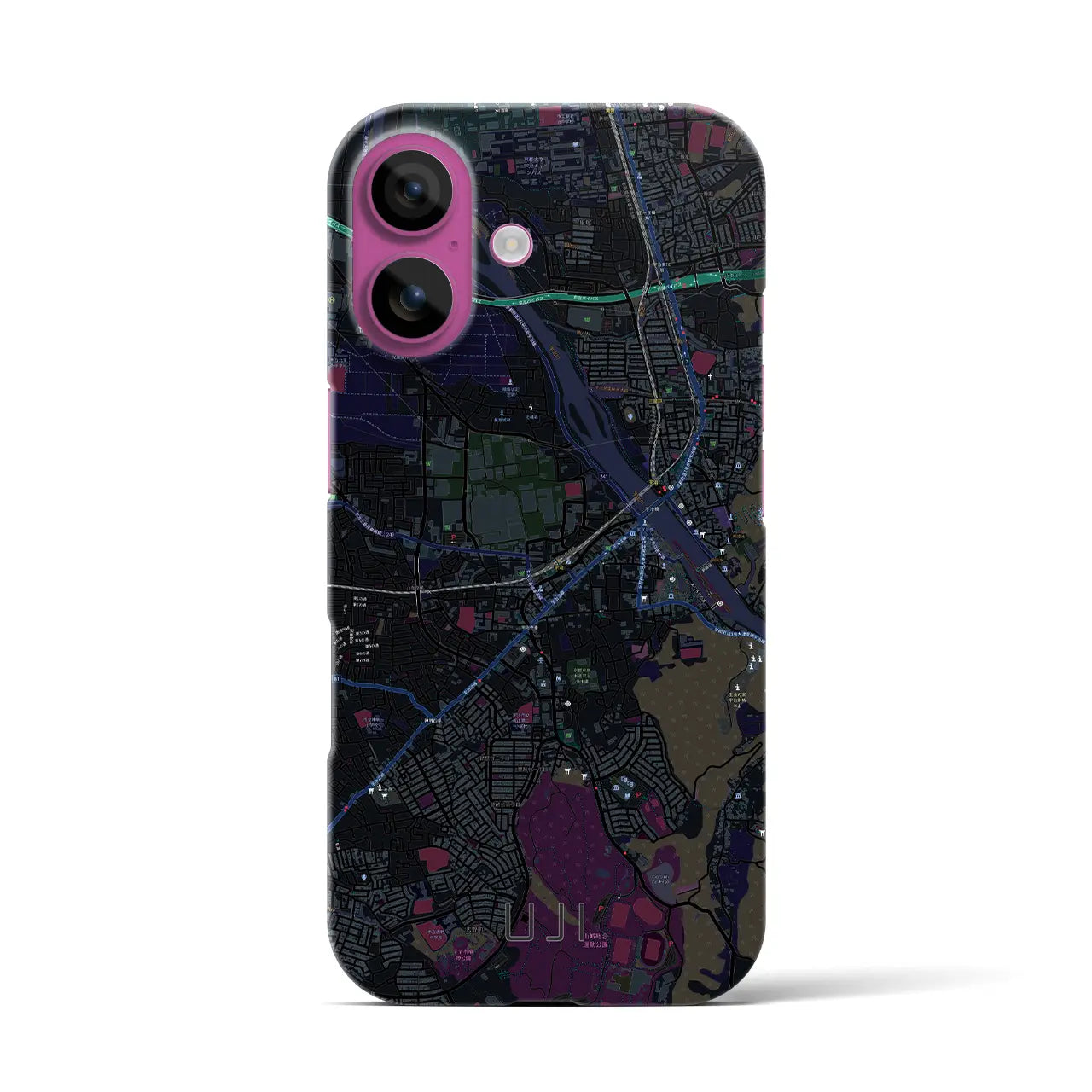 【宇治(京都府)】地図柄iPhoneケース(バックカバータイプ)