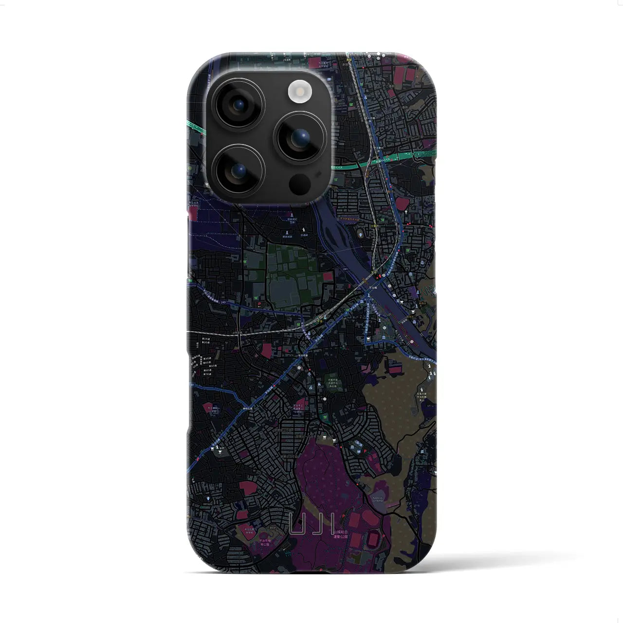 【宇治(京都府)】地図柄iPhoneケース(バックカバータイプ)