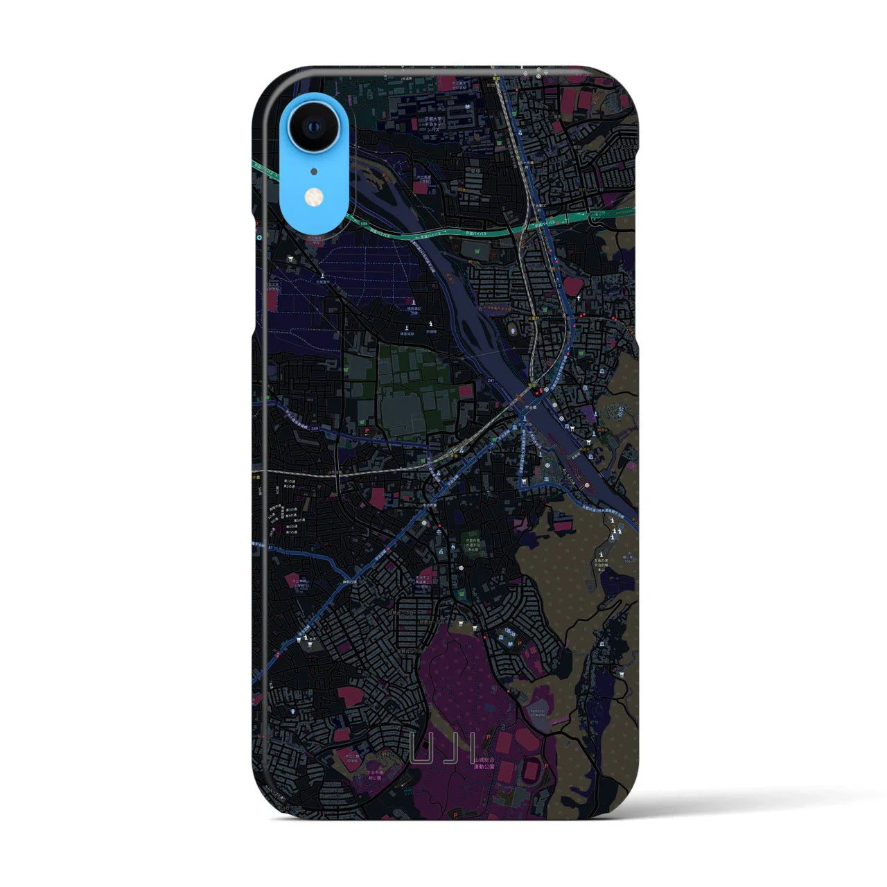 【宇治(京都府)】地図柄iPhoneケース(バックカバータイプ)