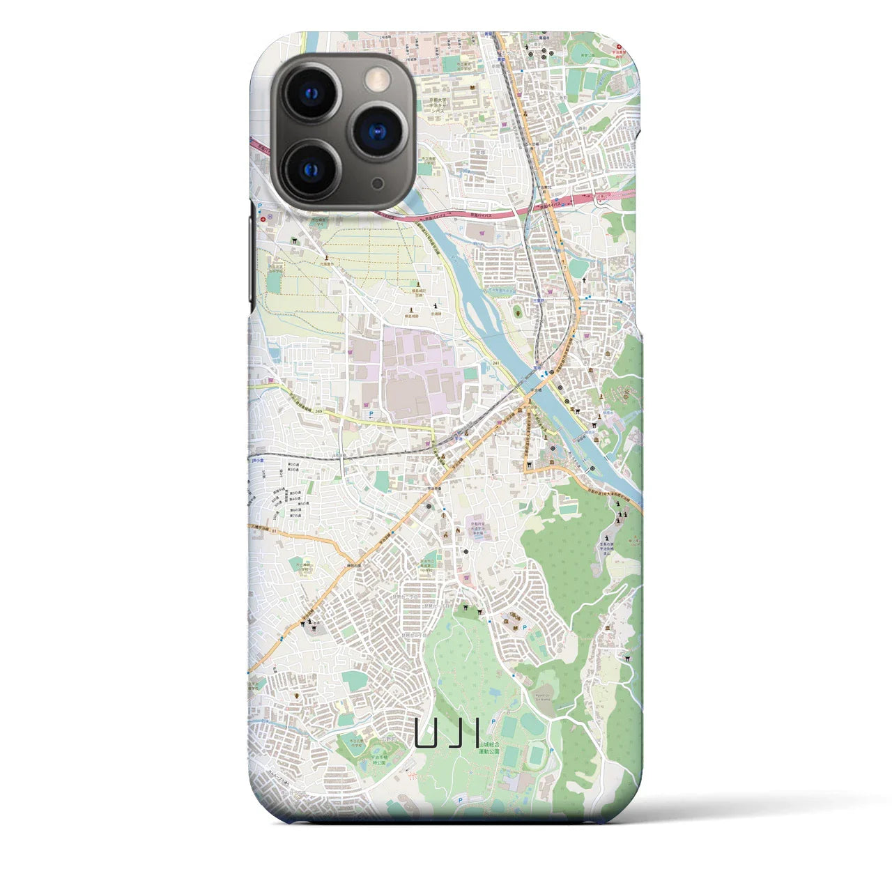 【宇治(京都府)】地図柄iPhoneケース(バックカバータイプ)