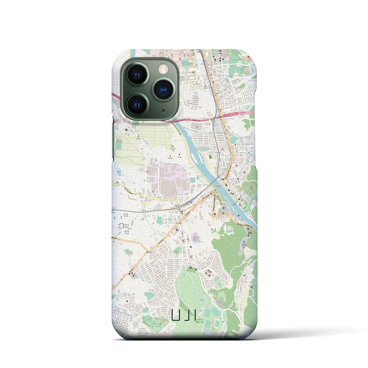 【宇治(京都府)】地図柄iPhoneケース(バックカバータイプ)