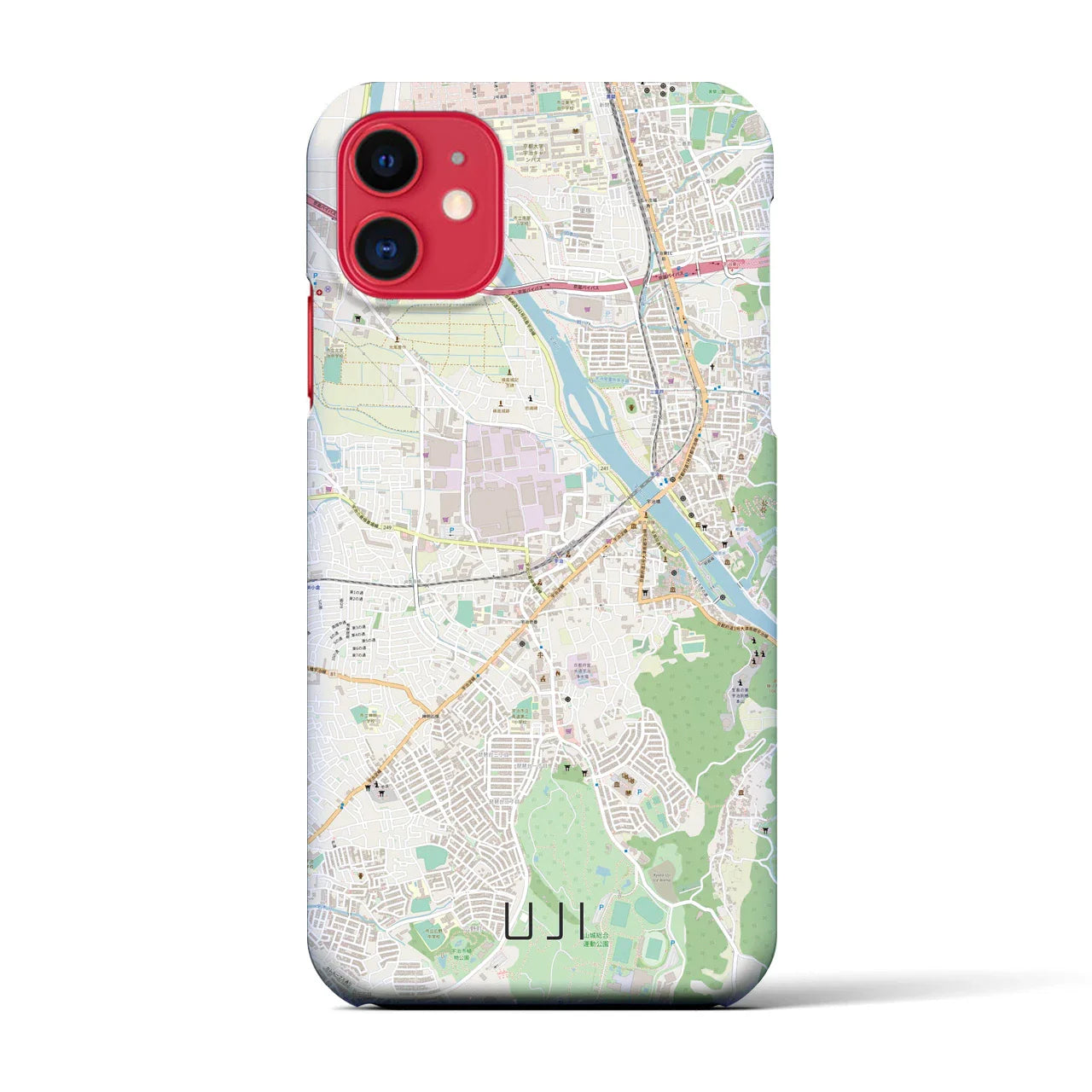 【宇治(京都府)】地図柄iPhoneケース(バックカバータイプ)