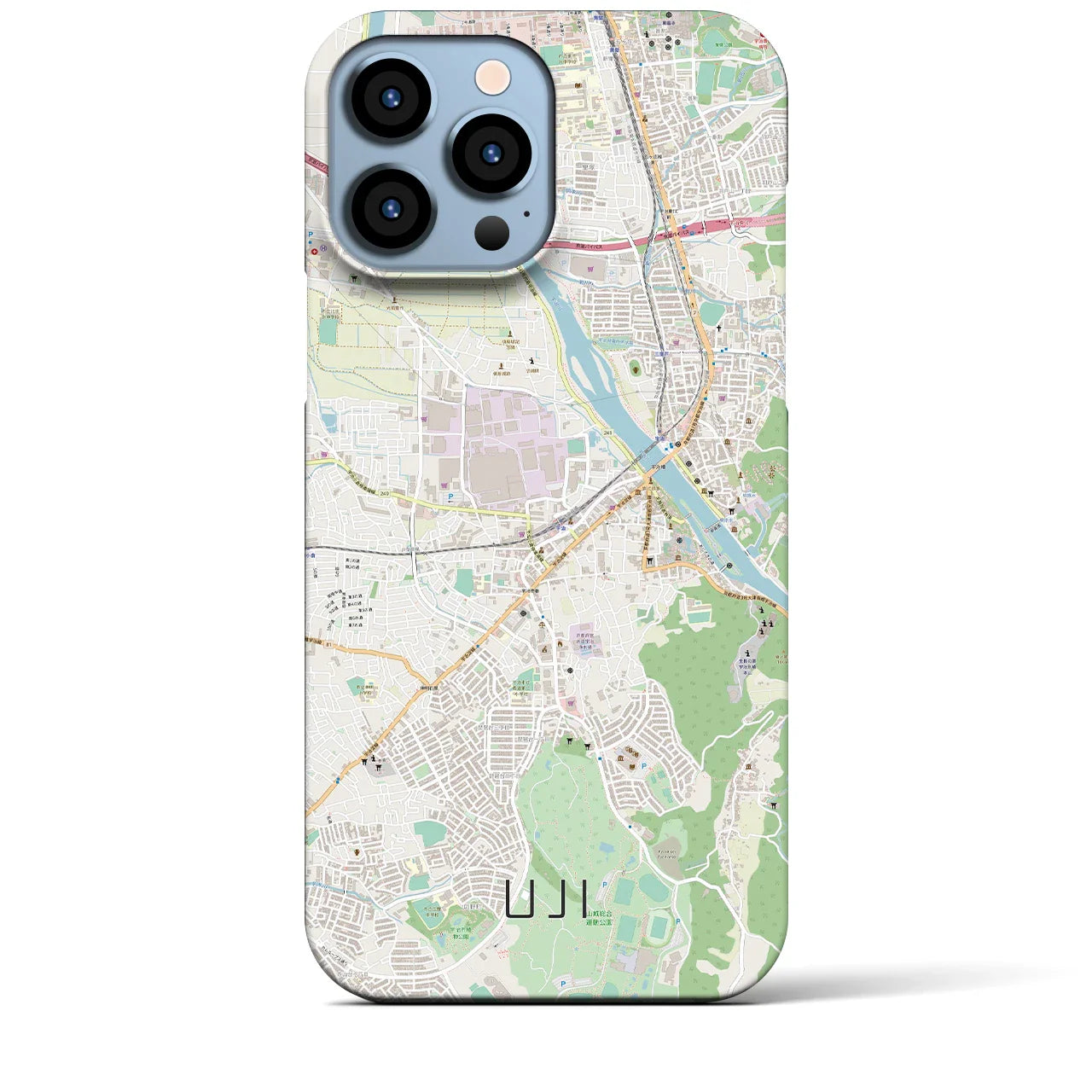 【宇治(京都府)】地図柄iPhoneケース(バックカバータイプ)