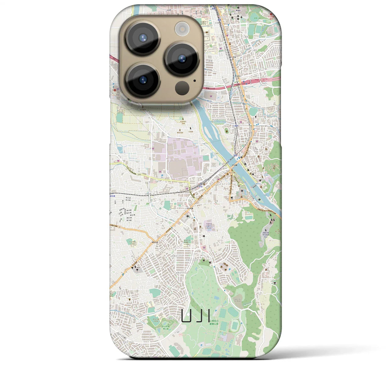 【宇治(京都府)】地図柄iPhoneケース(バックカバータイプ)