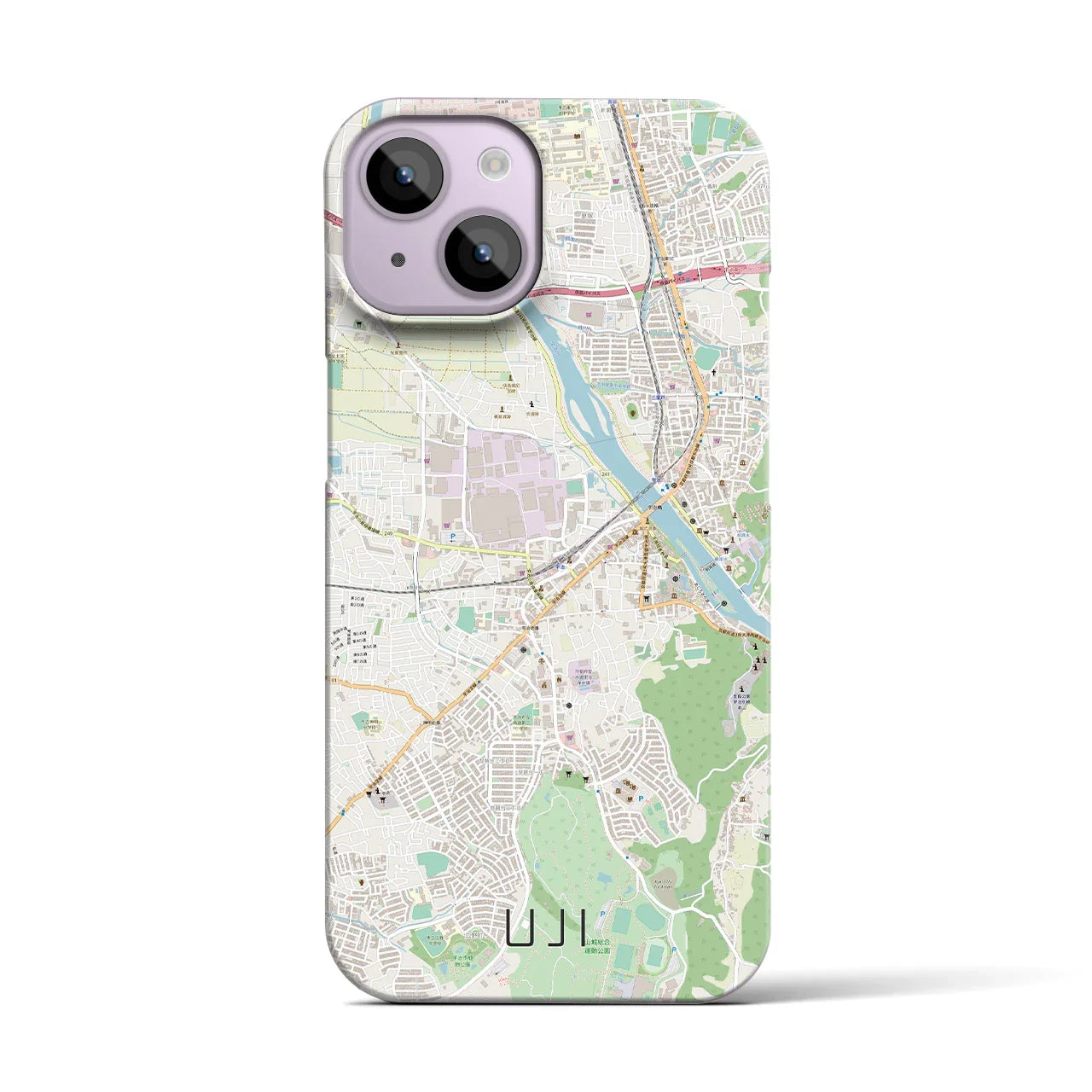 【宇治(京都府)】地図柄iPhoneケース(バックカバータイプ)