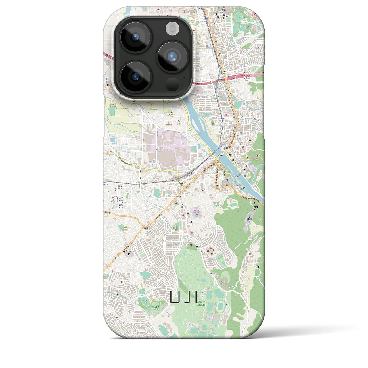 【宇治(京都府)】地図柄iPhoneケース(バックカバータイプ)