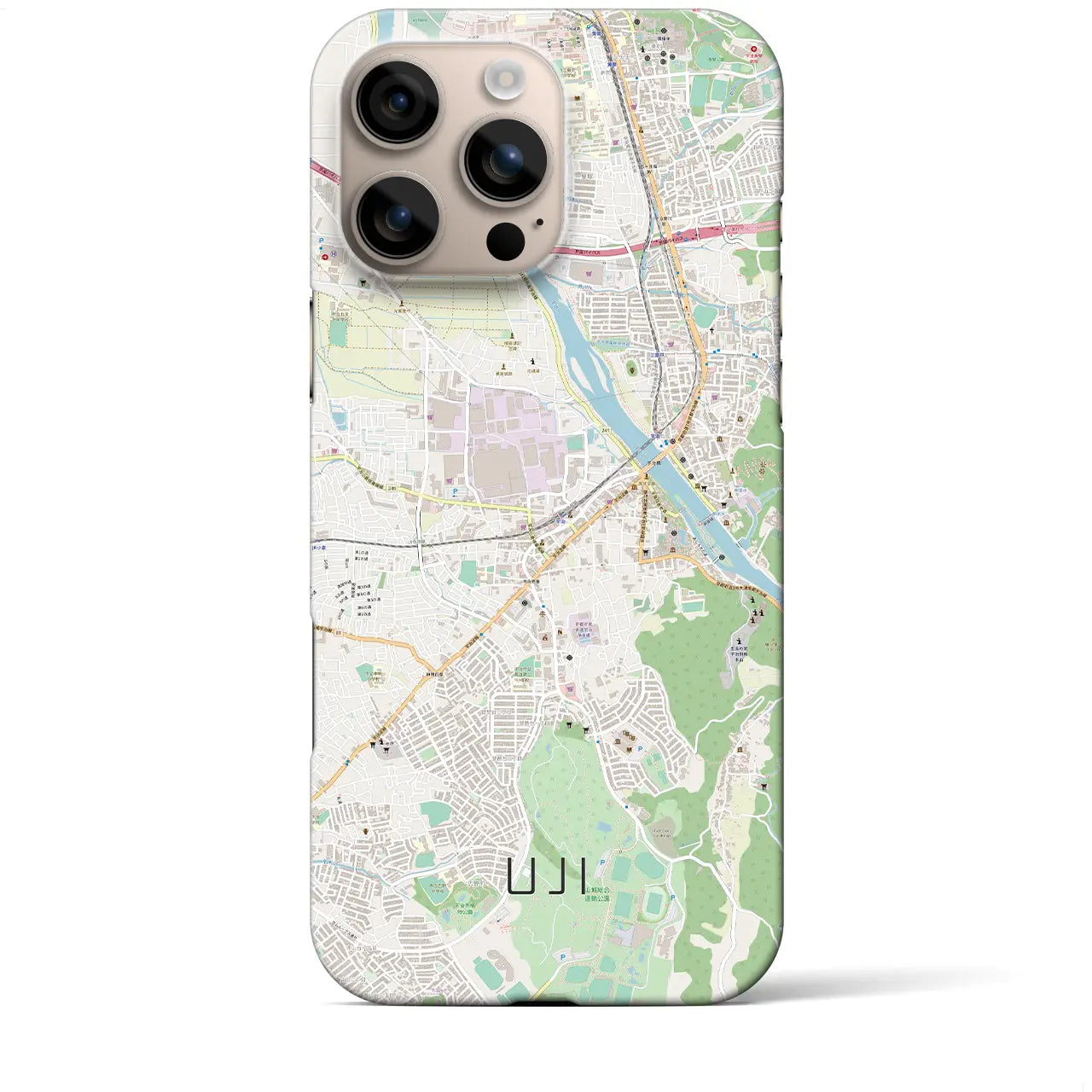 【宇治(京都府)】地図柄iPhoneケース(バックカバータイプ)