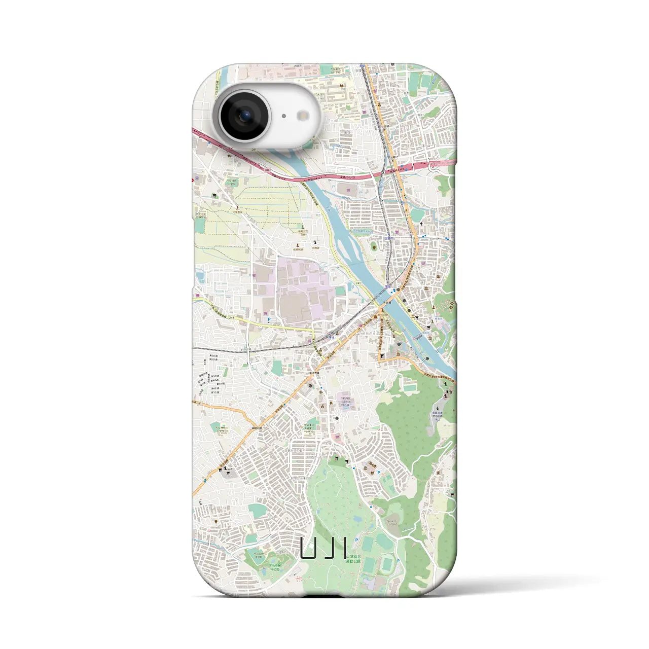 【宇治(京都府)】地図柄iPhoneケース(バックカバータイプ)