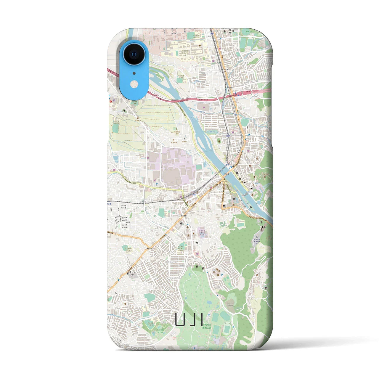 【宇治(京都府)】地図柄iPhoneケース(バックカバータイプ)