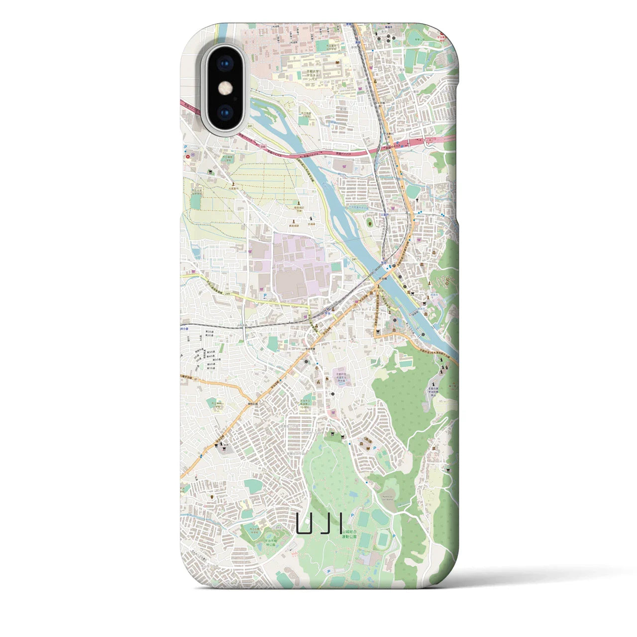 【宇治(京都府)】地図柄iPhoneケース(バックカバータイプ)