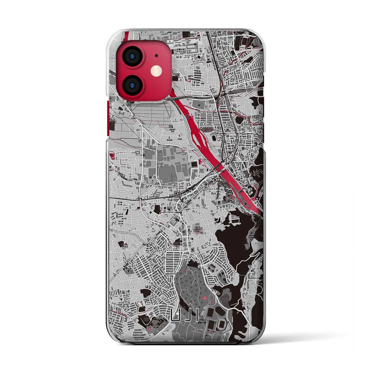 【宇治(京都府)】地図柄iPhoneケース(クリアタイプ)