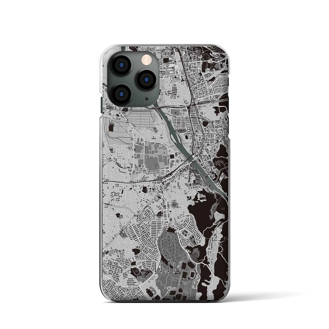 【宇治(京都府)】地図柄iPhoneケース(クリアタイプ)