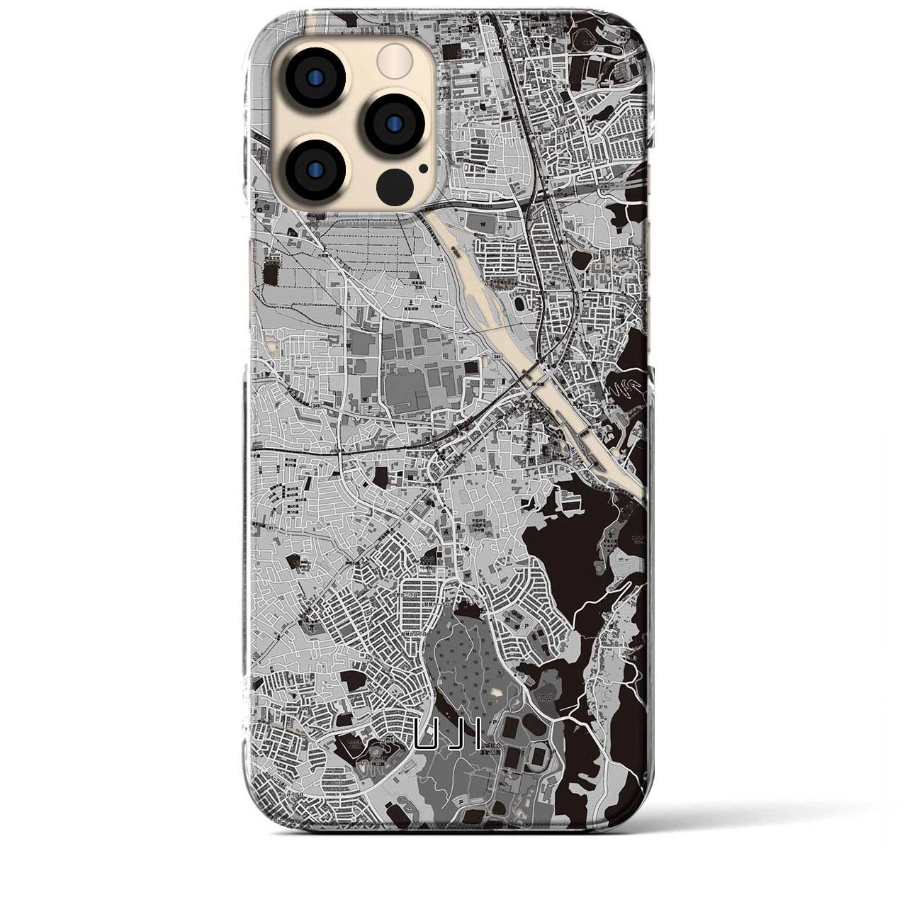 【宇治(京都府)】地図柄iPhoneケース(クリアタイプ)