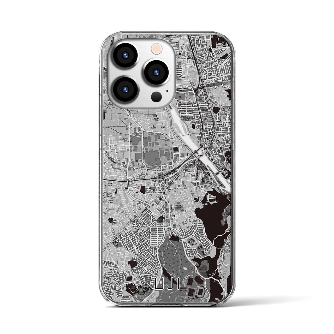 【宇治(京都府)】地図柄iPhoneケース(クリアタイプ)