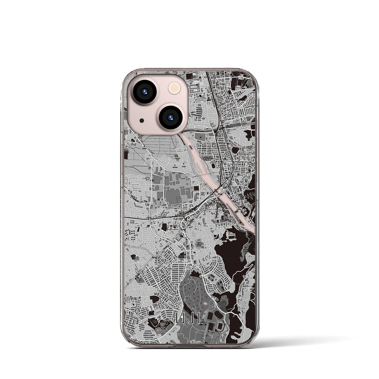 【宇治(京都府)】地図柄iPhoneケース(クリアタイプ)