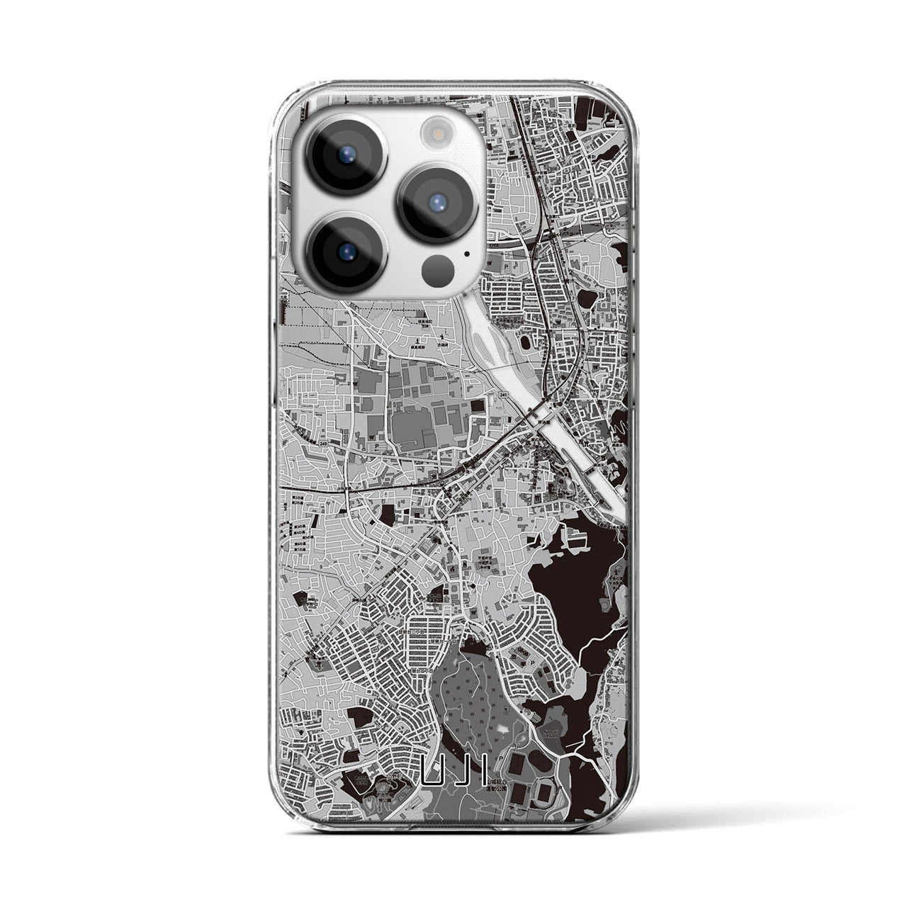 【宇治(京都府)】地図柄iPhoneケース(クリアタイプ)