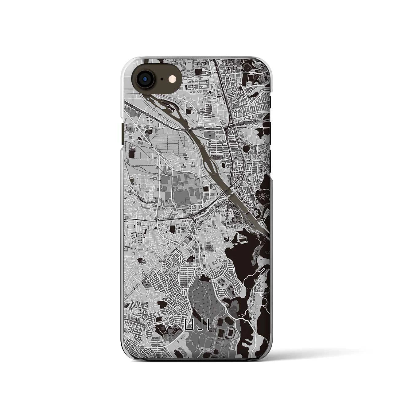 【宇治(京都府)】地図柄iPhoneケース(クリアタイプ)