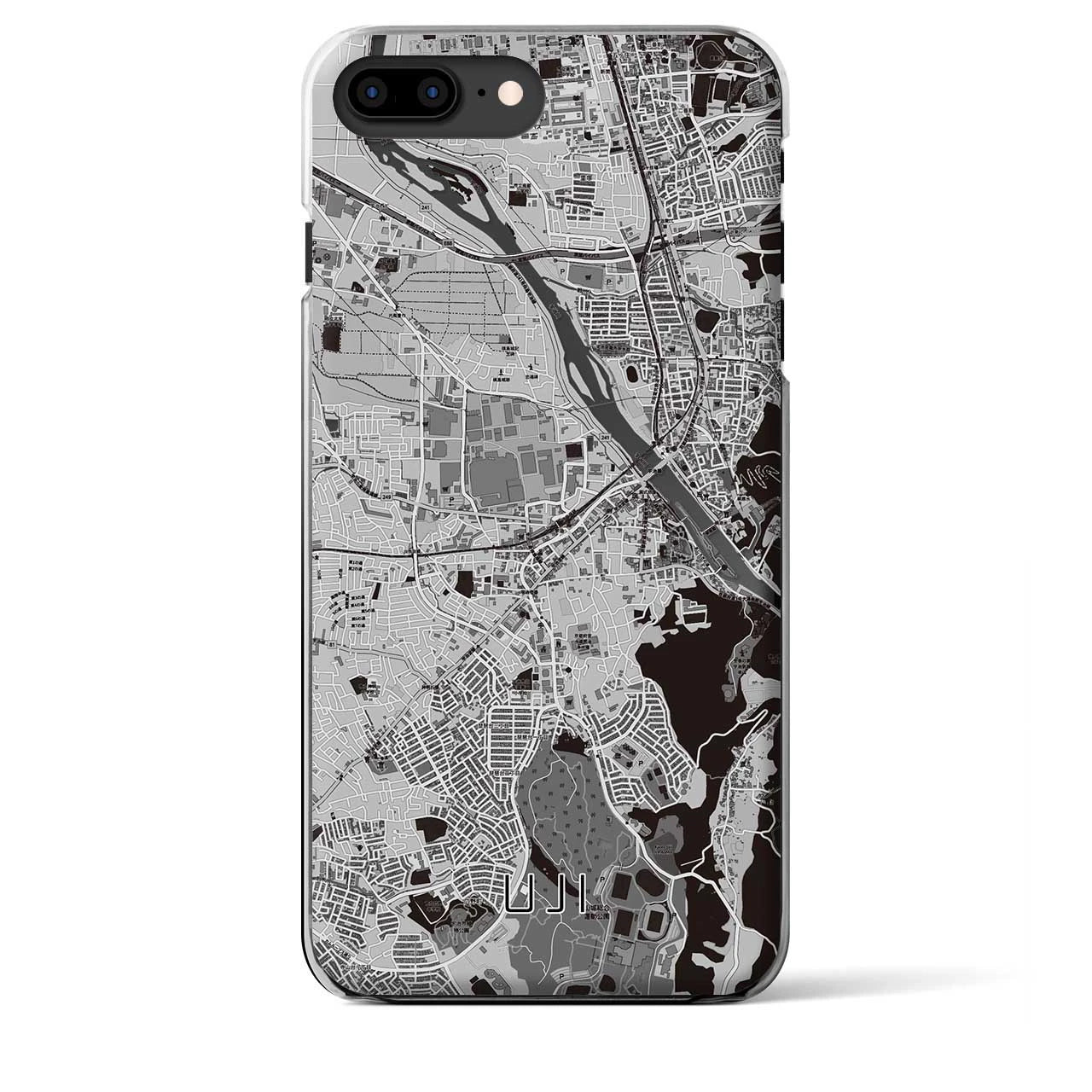 【宇治(京都府)】地図柄iPhoneケース(クリアタイプ)