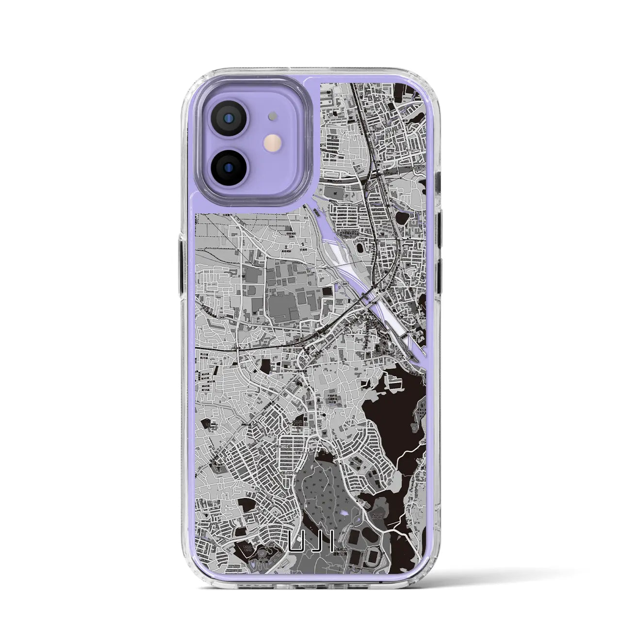 【宇治(京都府)】地図柄iPhoneケース(MagSafeタイプ)