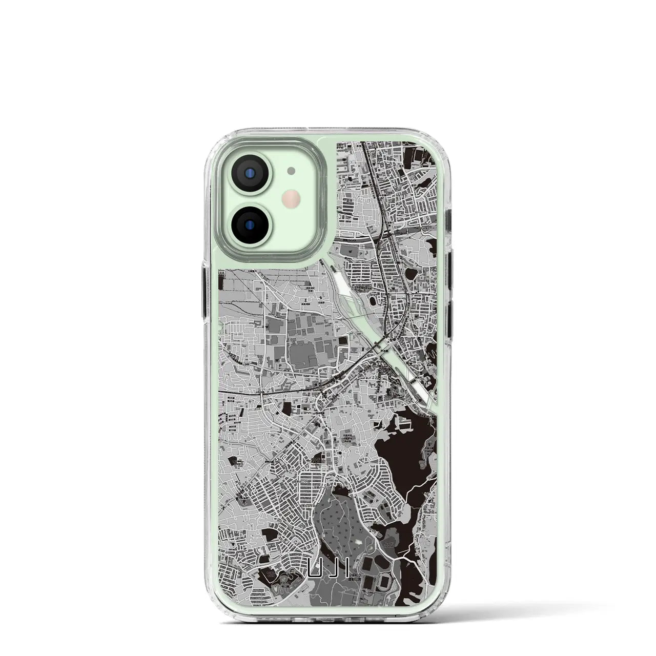 【宇治(京都府)】地図柄iPhoneケース(MagSafeタイプ)