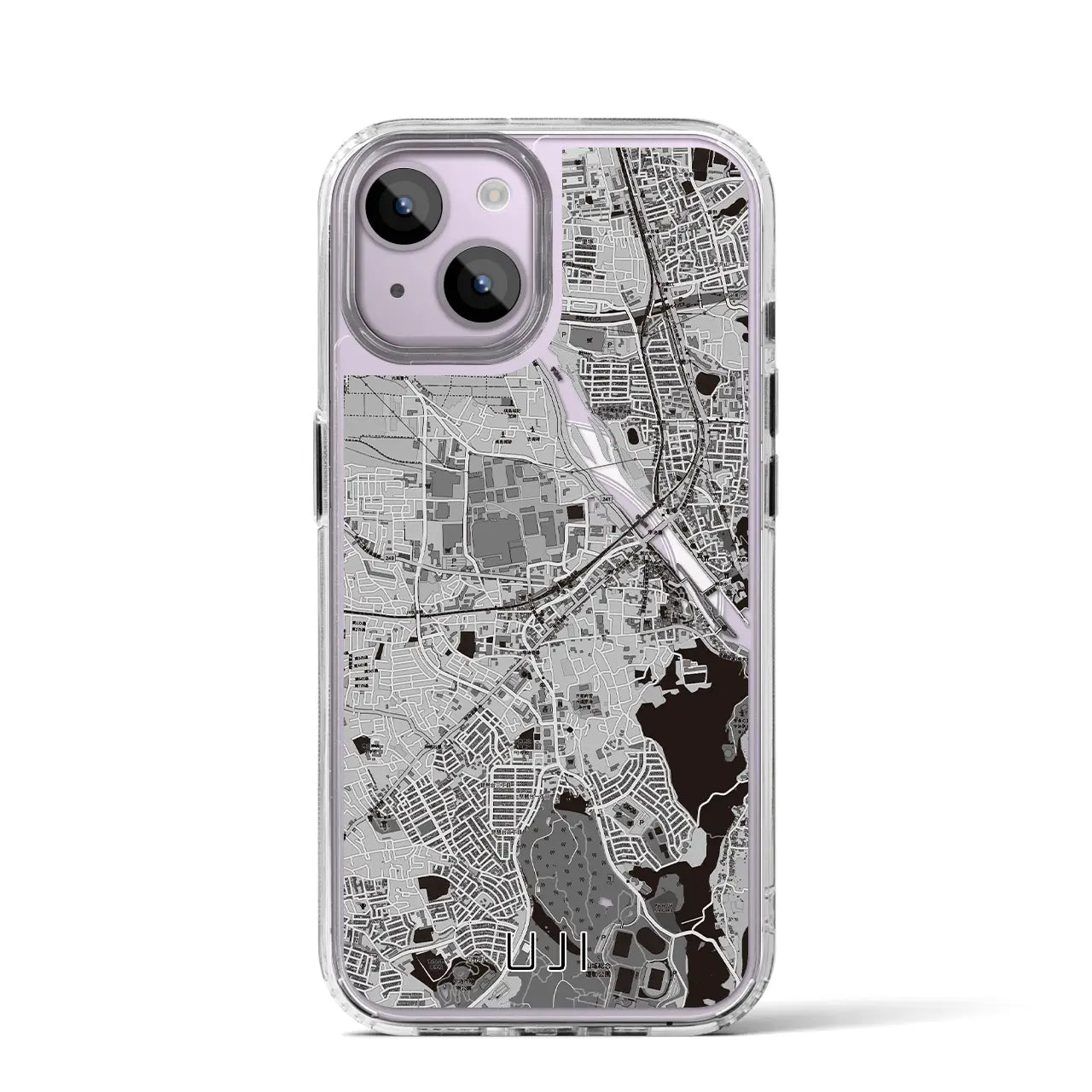 【宇治(京都府)】地図柄iPhoneケース(MagSafeタイプ)