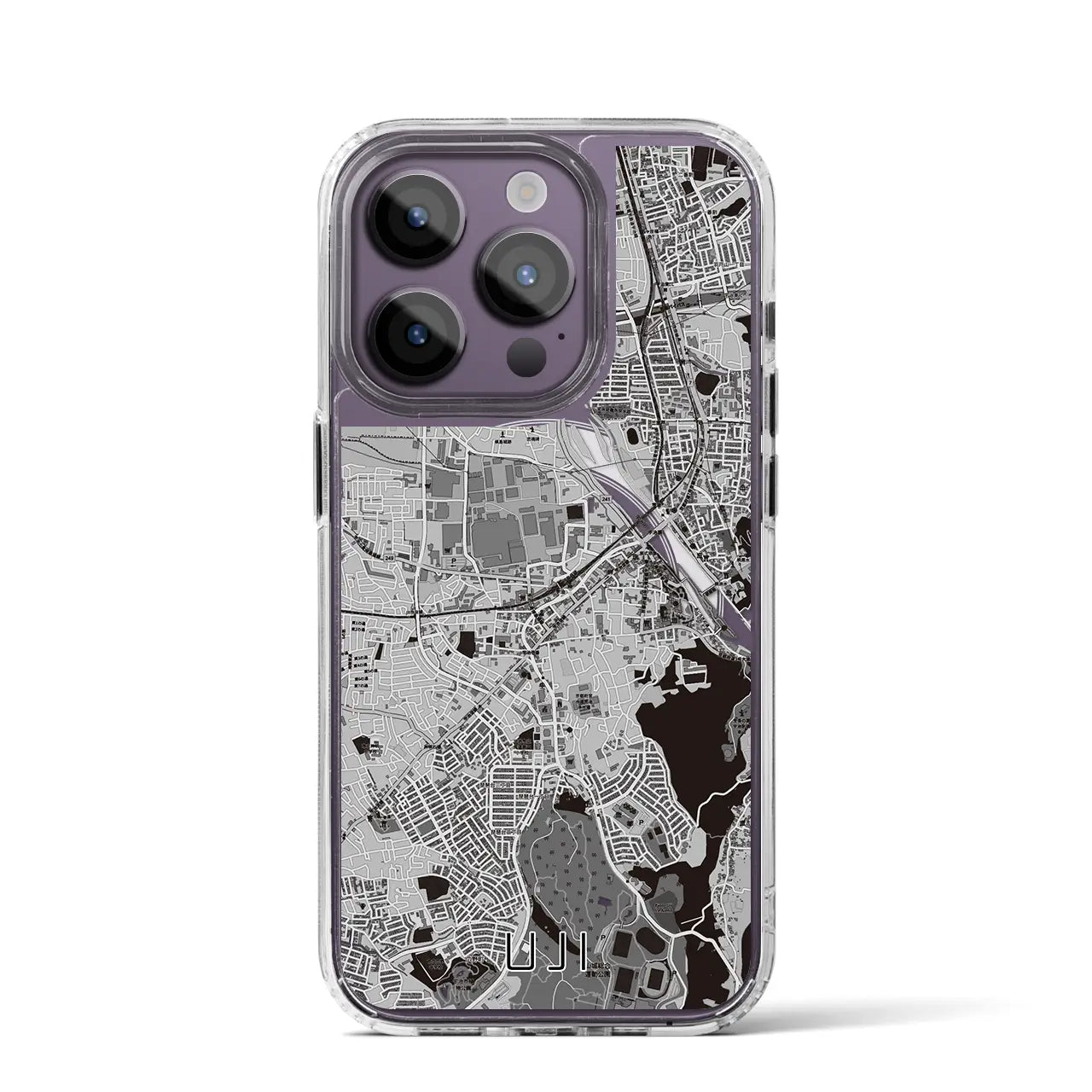 【宇治(京都府)】地図柄iPhoneケース(MagSafeタイプ)