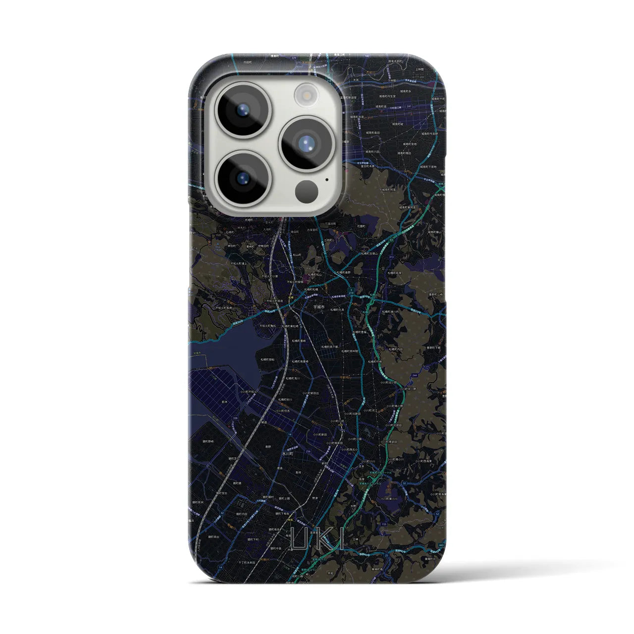 【宇城(熊本県)】地図柄iPhoneケース(バックカバータイプ)
