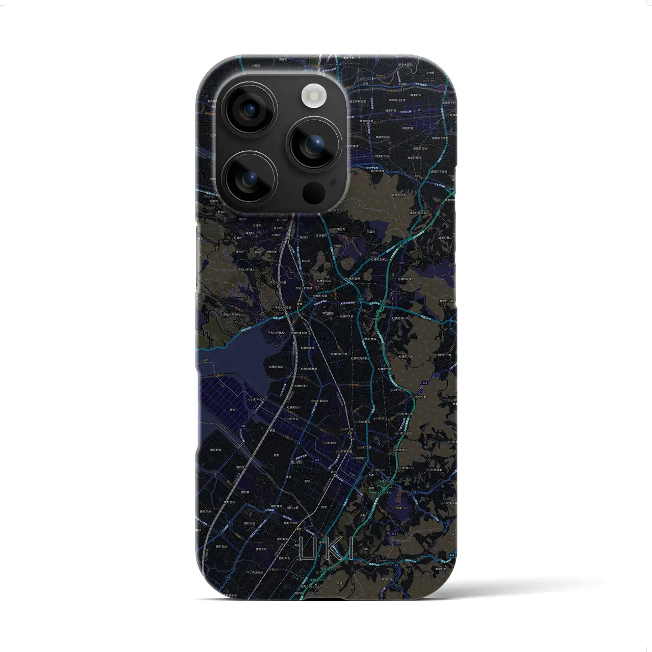 【宇城(熊本県)】地図柄iPhoneケース(バックカバータイプ)