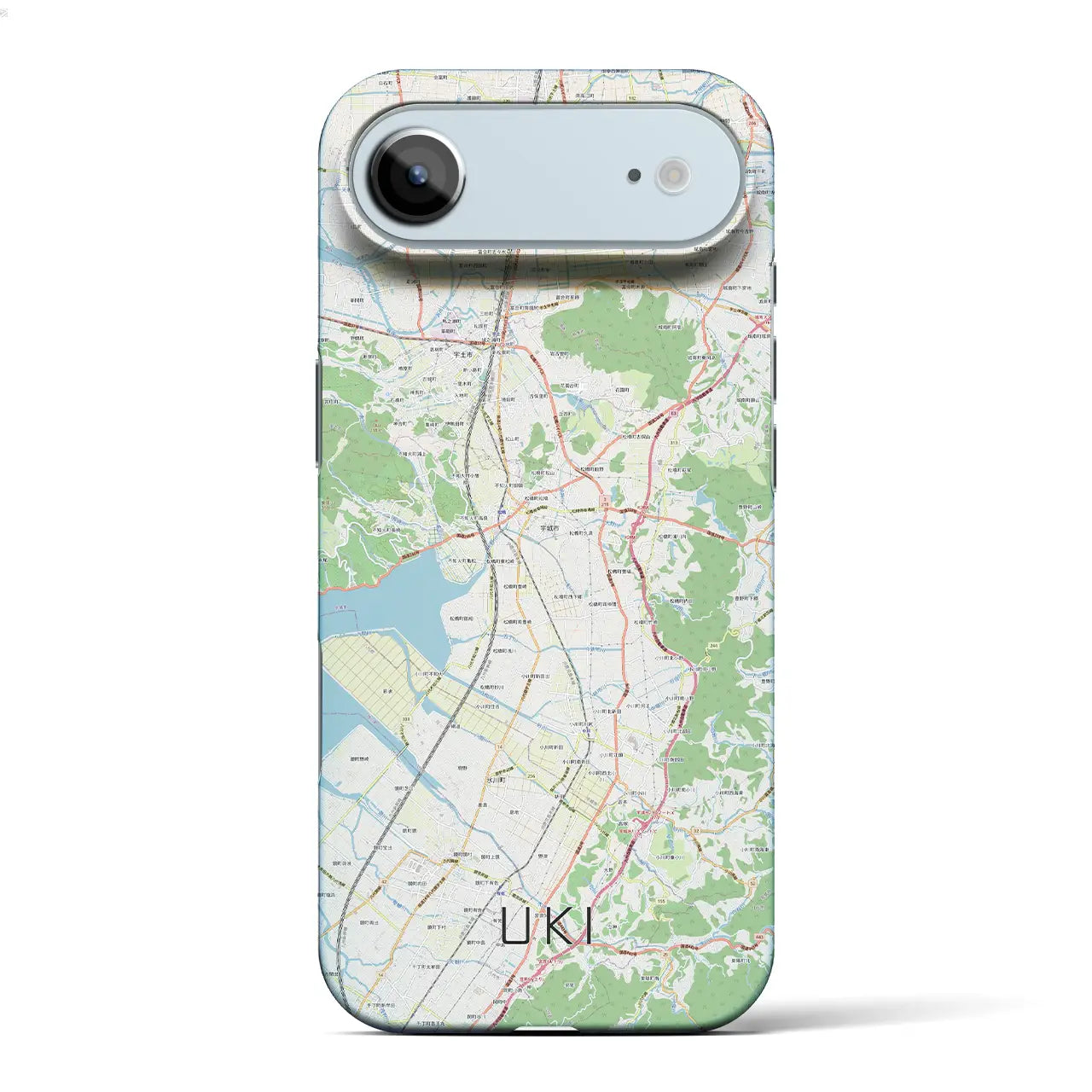 【宇城(熊本県)】地図柄iPhoneケース(バックカバータイプ)