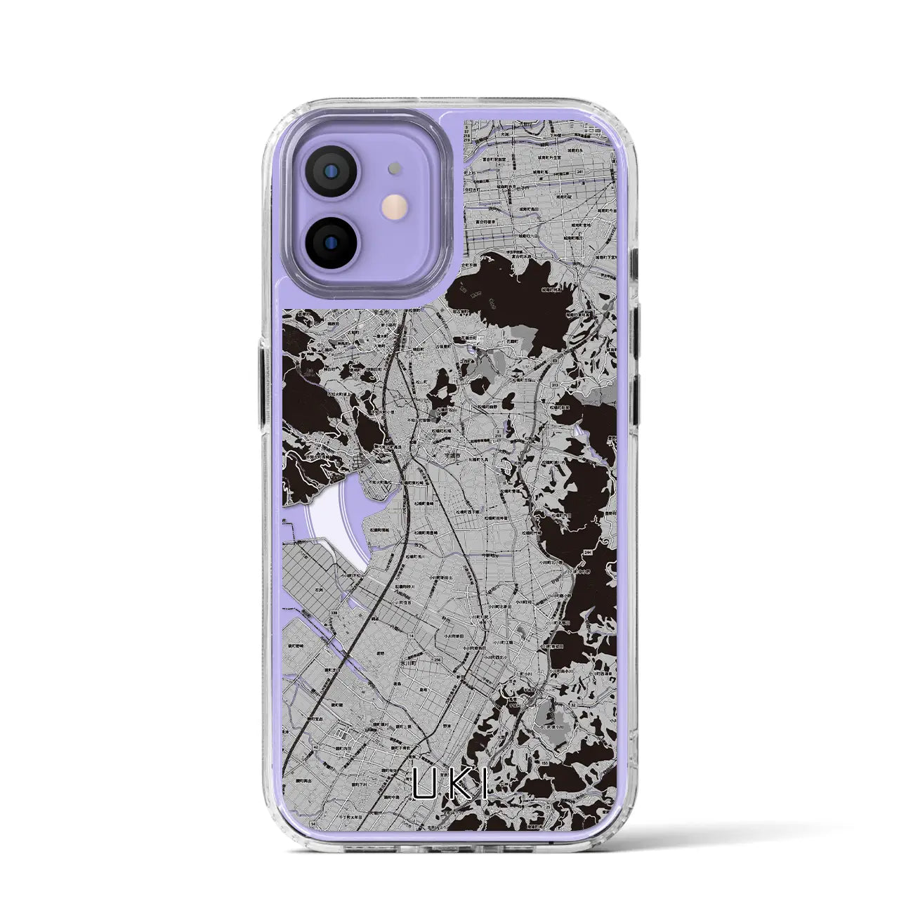 【宇城(熊本県)】地図柄iPhoneケース(MagSafeタイプ)