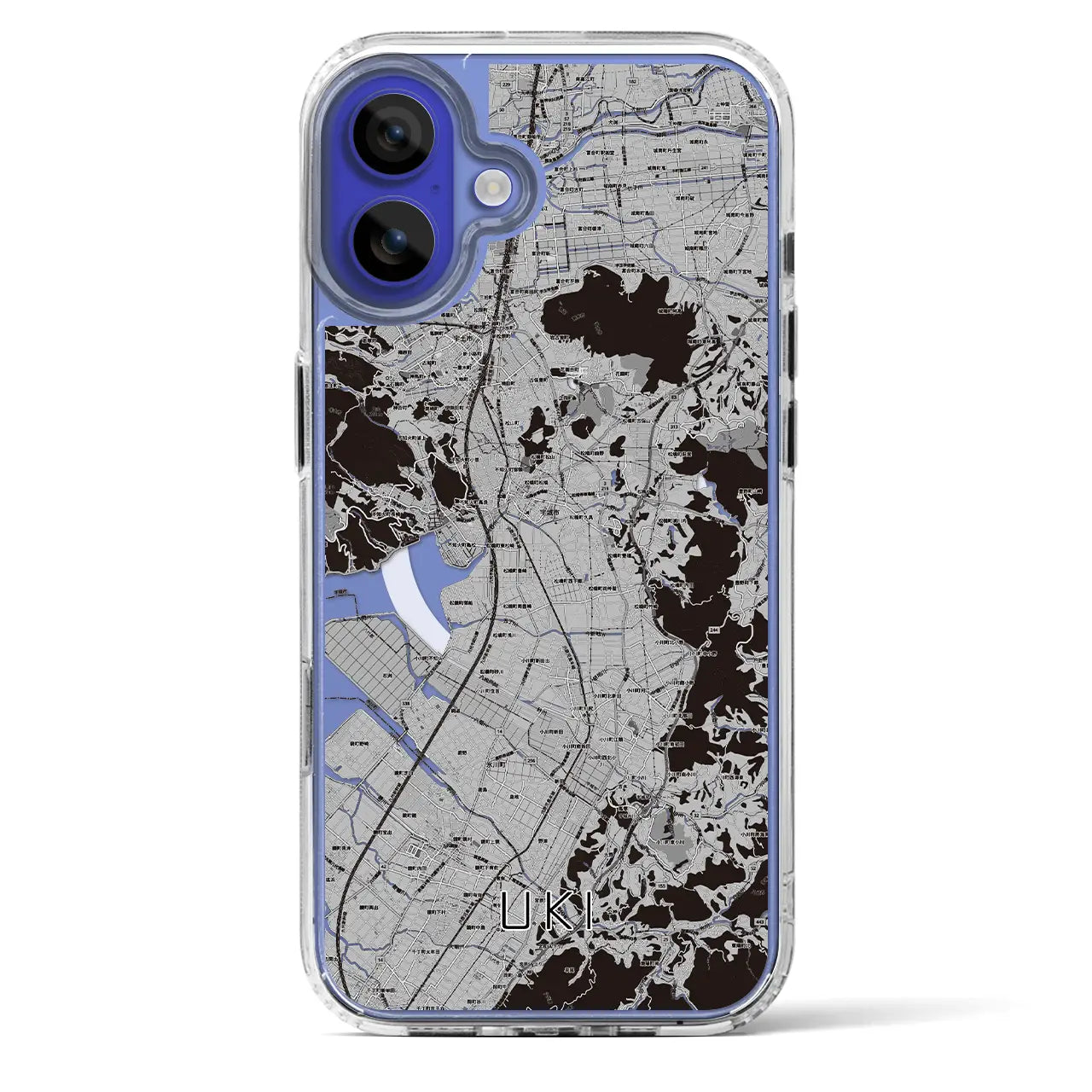 【宇城(熊本県)】地図柄iPhoneケース(MagSafeタイプ)