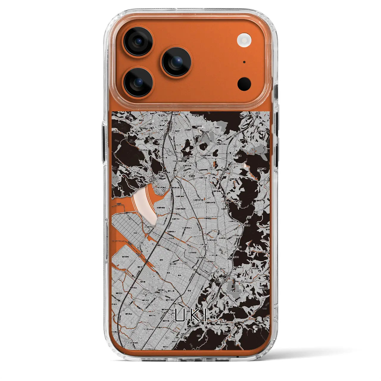 【宇城(熊本県)】地図柄iPhoneケース(MagSafeタイプ)