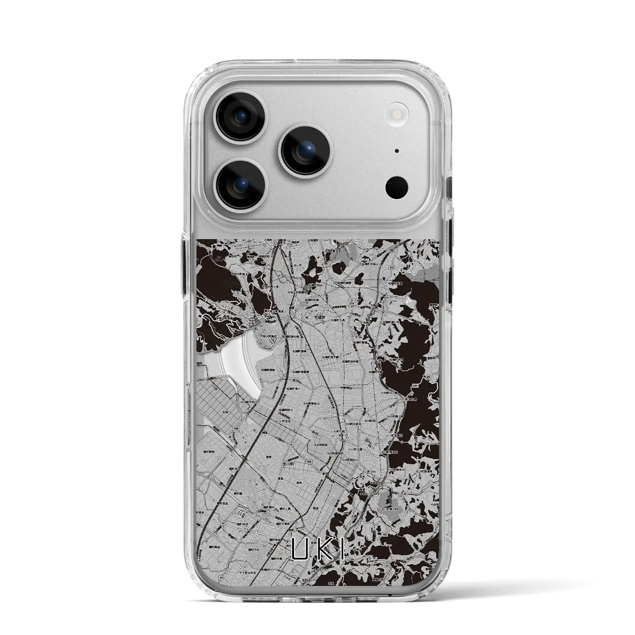 【宇城(熊本県)】地図柄iPhoneケース(MagSafeタイプ)