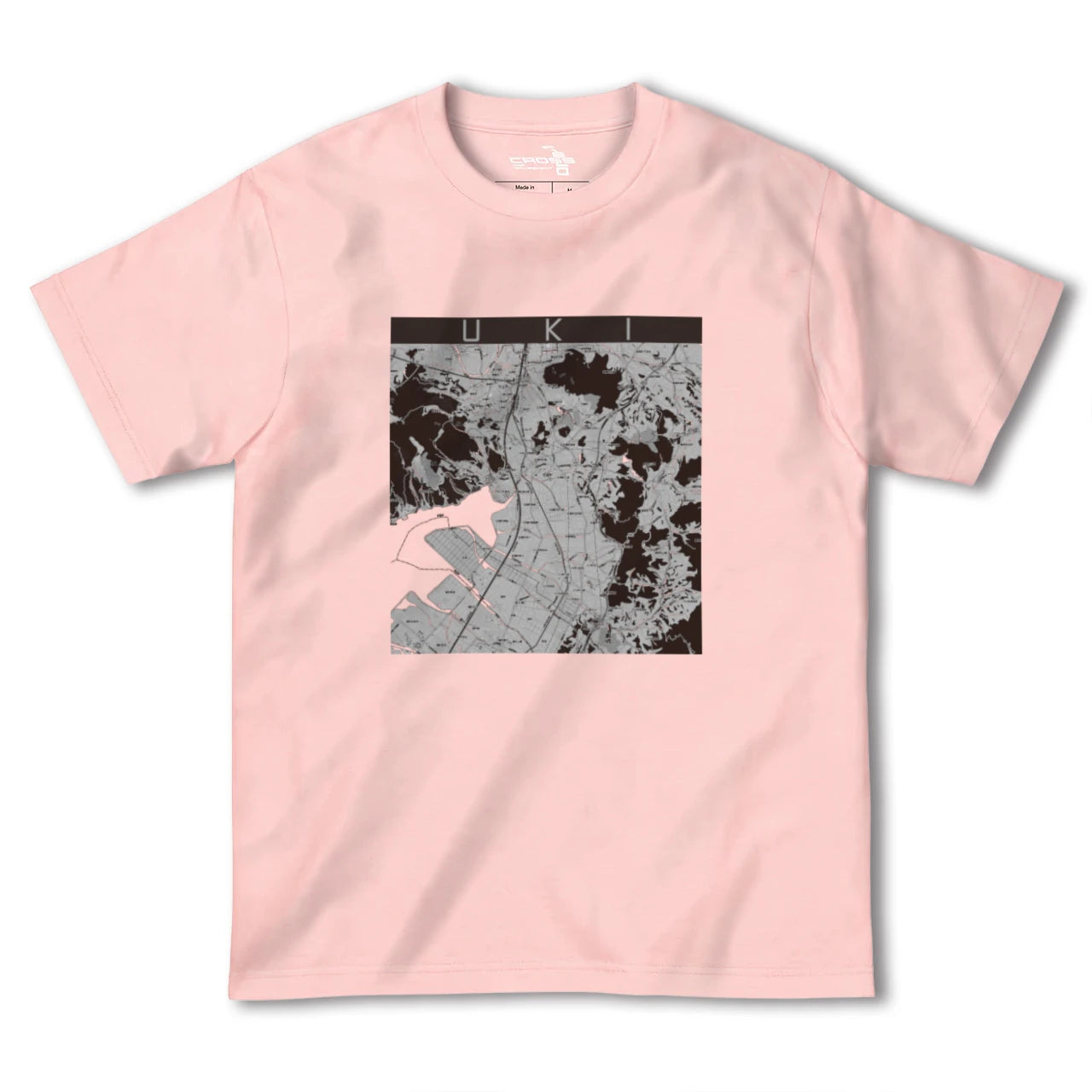 【宇城(熊本県)】地図柄ヘビーウェイトTシャツ