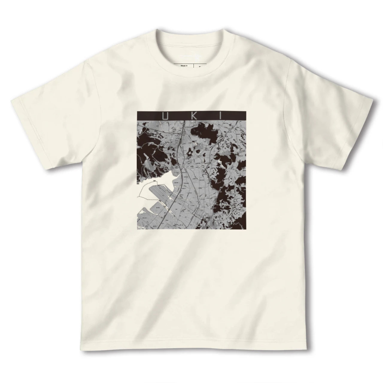 【宇城(熊本県)】地図柄ヘビーウェイトTシャツ