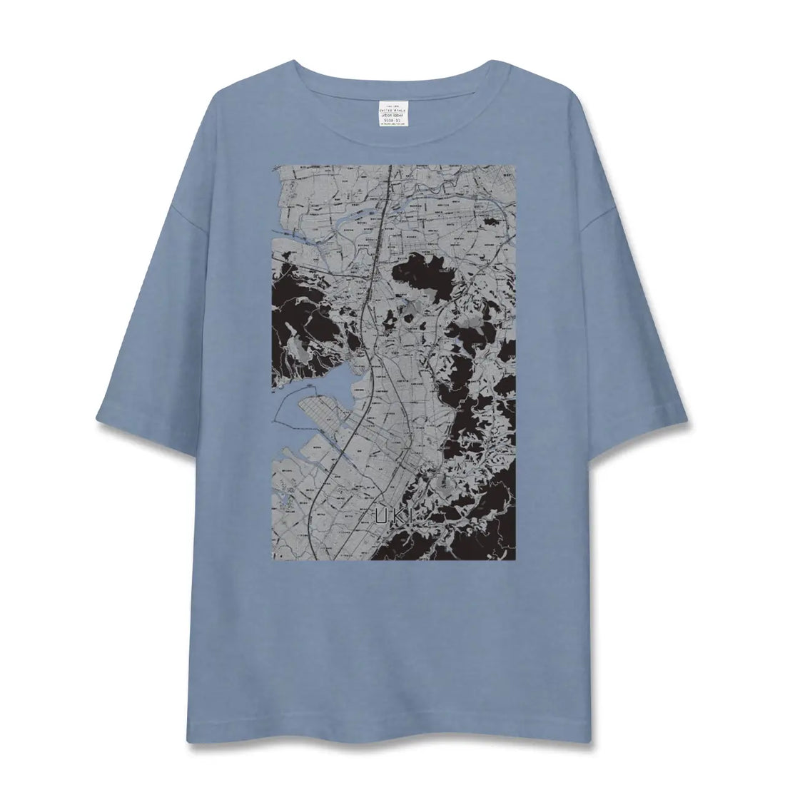 【宇城(熊本県)】地図柄ビッグシルエットTシャツ