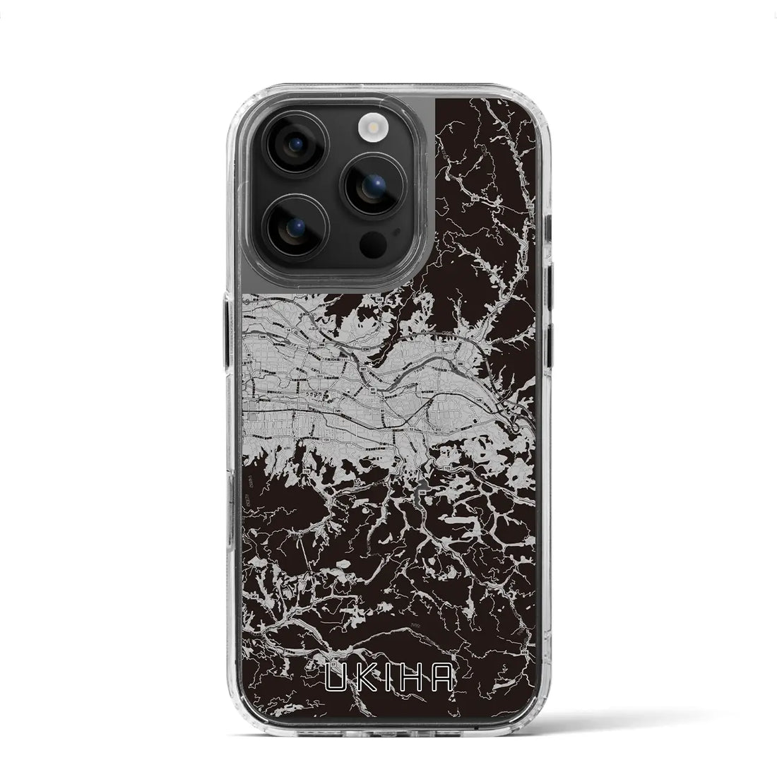 【うきは(福岡県)】地図柄iPhoneケース(MagSafeタイプ)