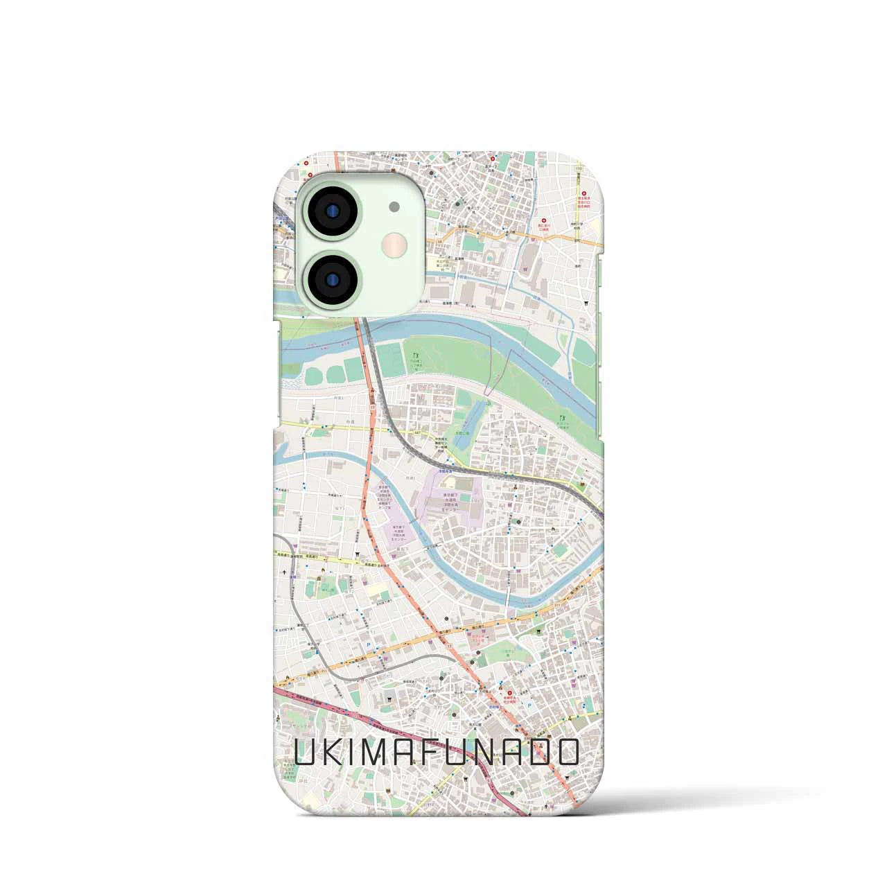 【浮間舟渡(東京都)】地図柄iPhoneケース(バックカバータイプ)