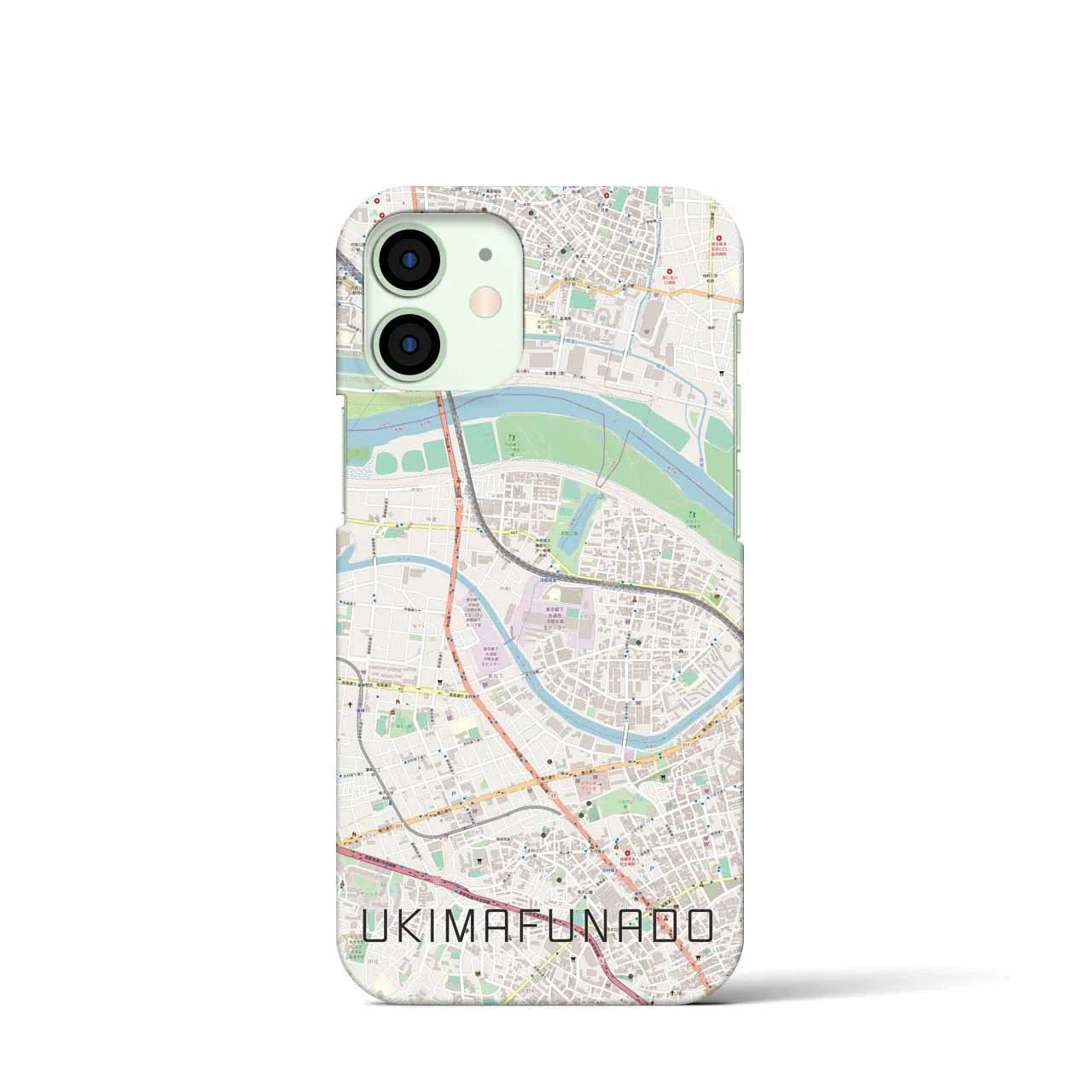 【浮間舟渡(東京都)】地図柄iPhoneケース(バックカバータイプ)