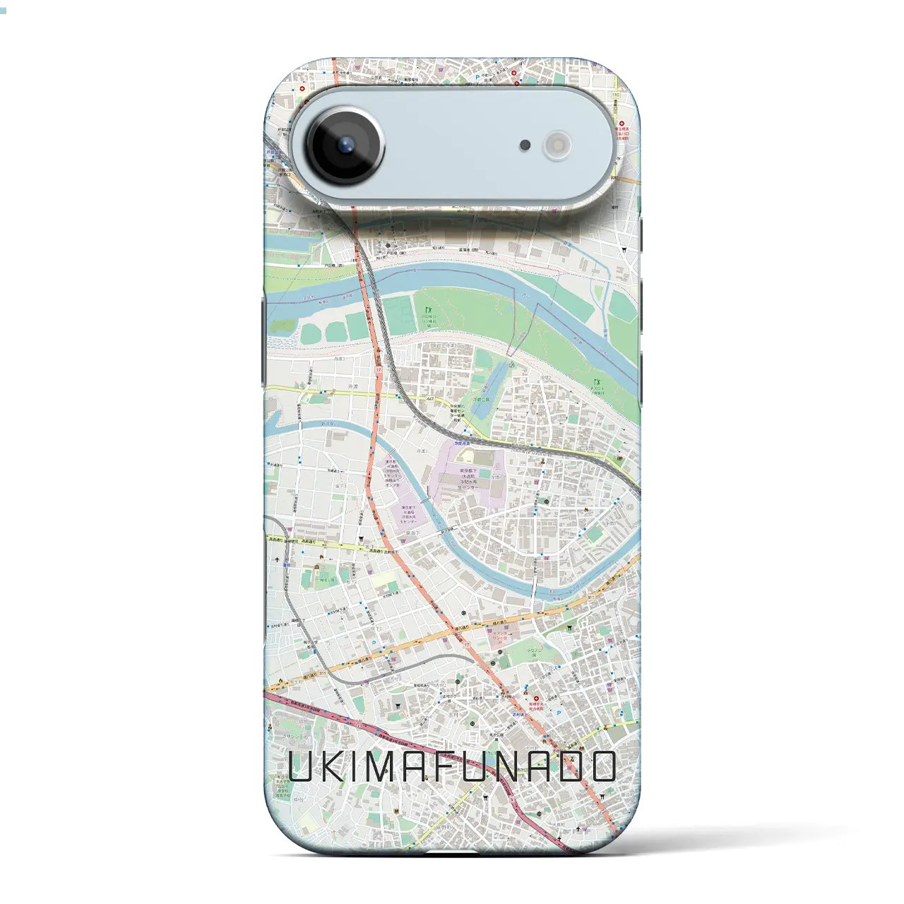 【浮間舟渡(東京都)】地図柄iPhoneケース(バックカバータイプ)