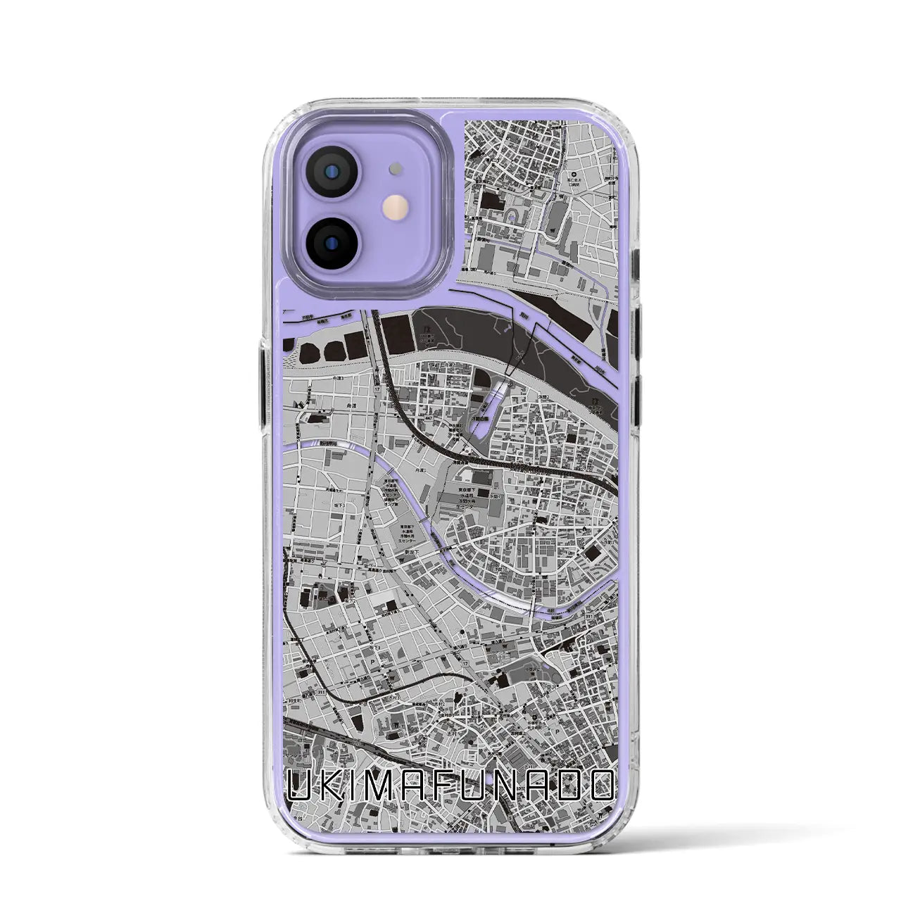 【浮間舟渡(東京都)】地図柄iPhoneケース(MagSafeタイプ)