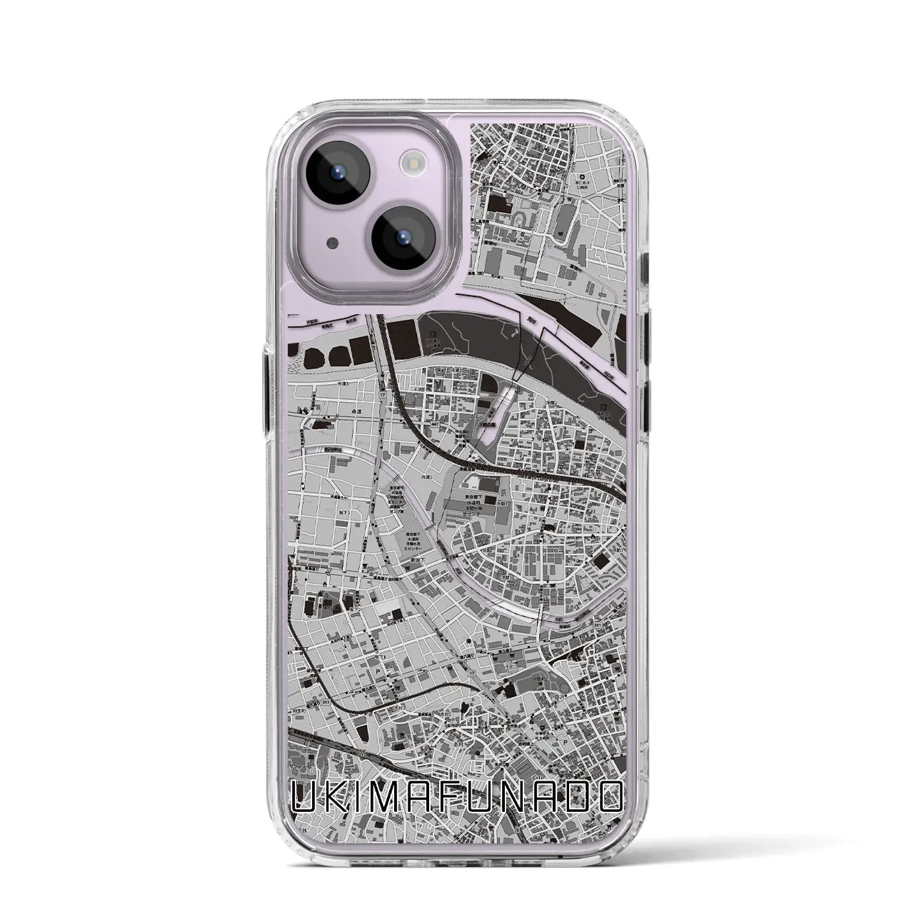 【浮間舟渡(東京都)】地図柄iPhoneケース(MagSafeタイプ)