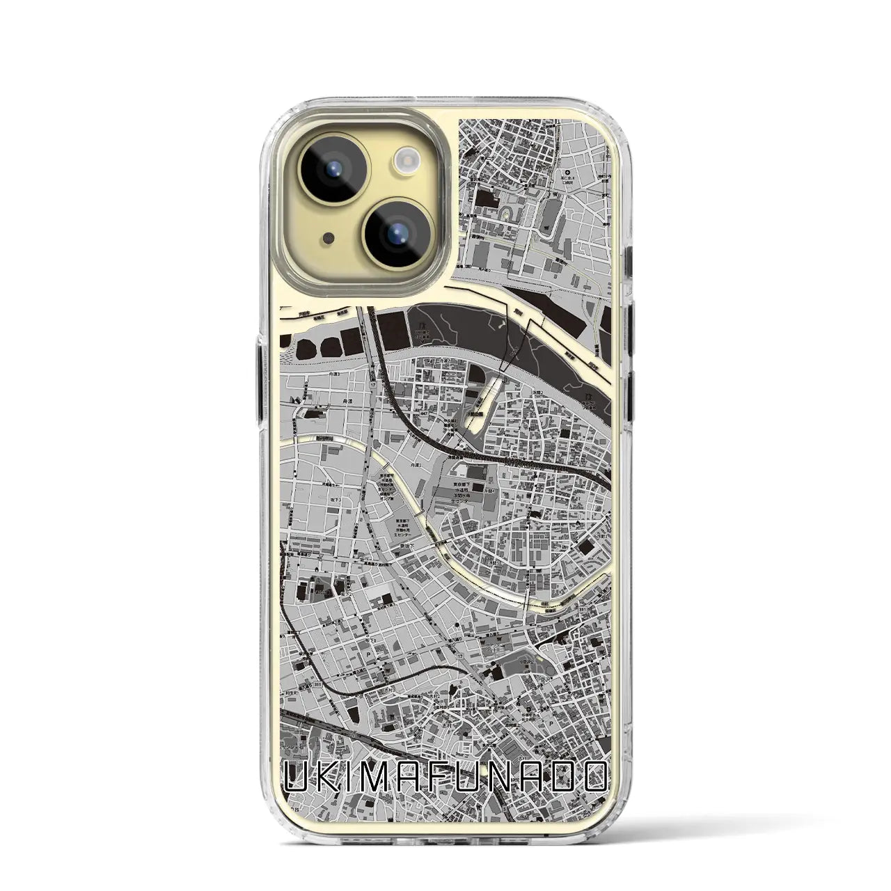 【浮間舟渡(東京都)】地図柄iPhoneケース(MagSafeタイプ)