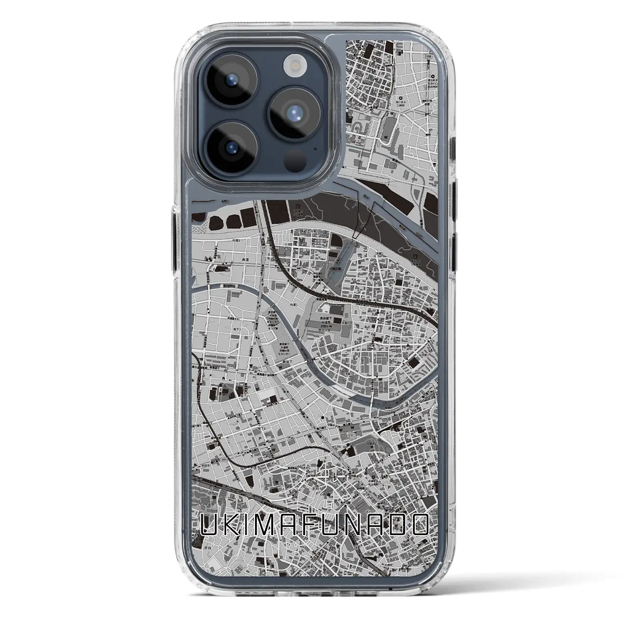 【浮間舟渡(東京都)】地図柄iPhoneケース(MagSafeタイプ)