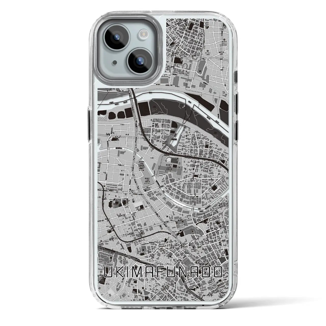【浮間舟渡(東京都)】地図柄iPhoneケース(MagSafeタイプ)