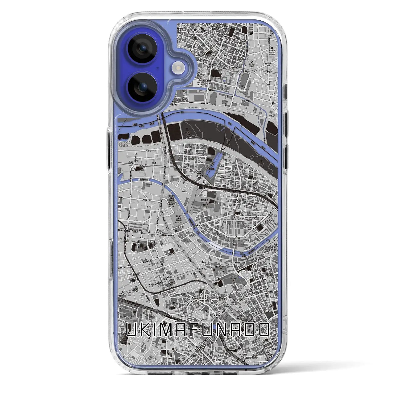 【浮間舟渡(東京都)】地図柄iPhoneケース(MagSafeタイプ)
