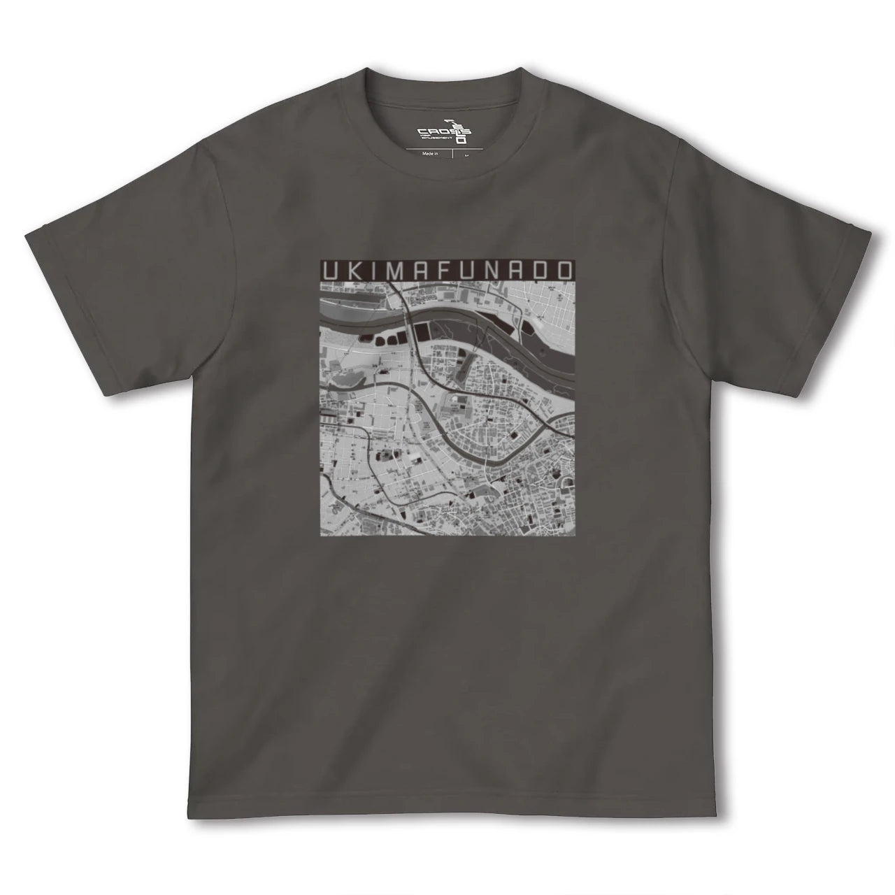 【浮間舟渡(東京都)】地図柄ヘビーウェイトTシャツ